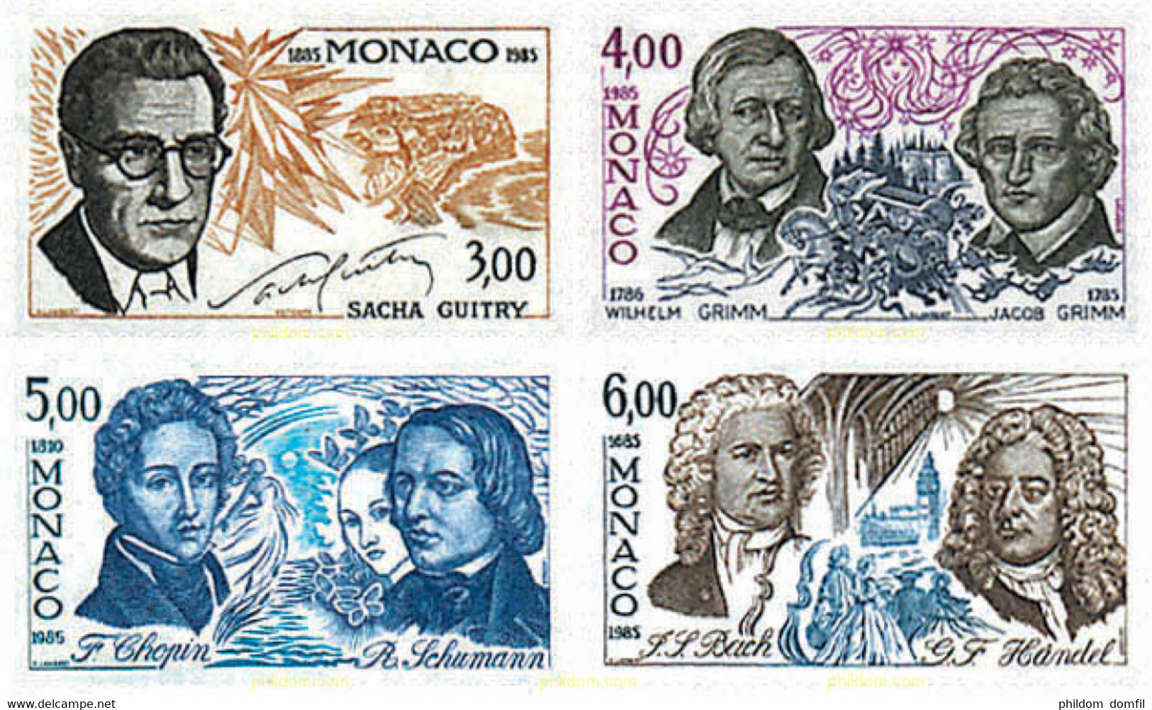 78118 MNH MONACO 1985 ANIVERSARIOS - Andere & Zonder Classificatie