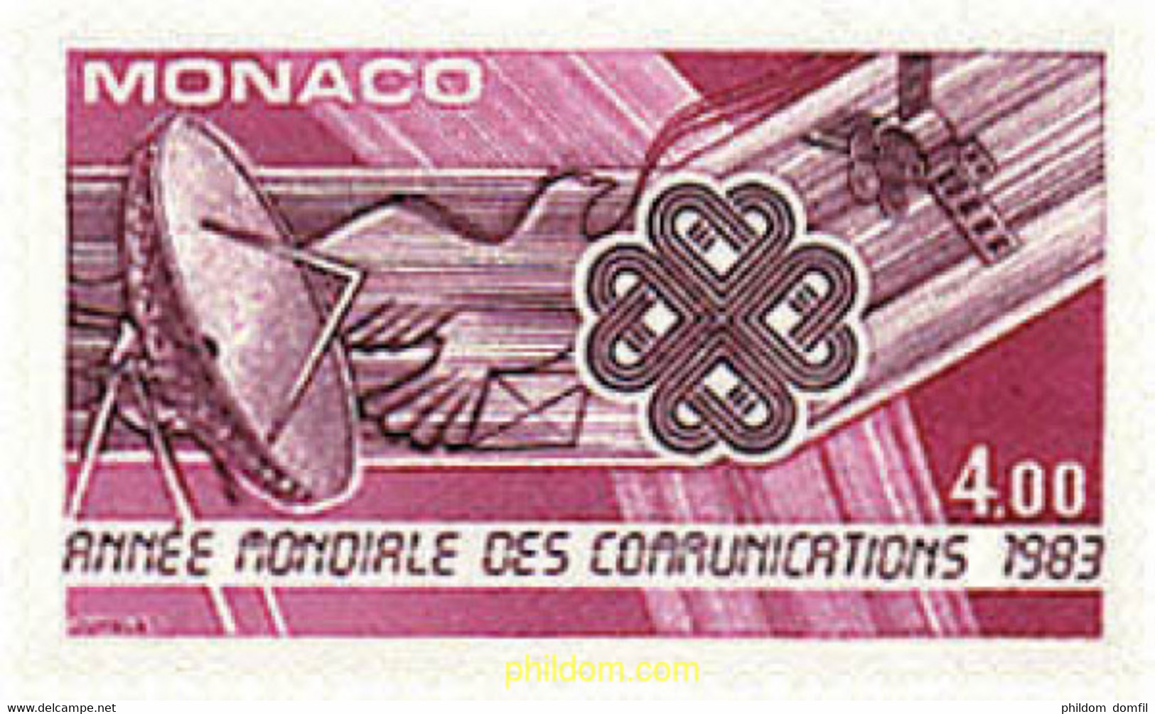 32457 MNH MONACO 1983 AÑO MUNDIAL DE LAS COMUNICACIONES - Otros & Sin Clasificación