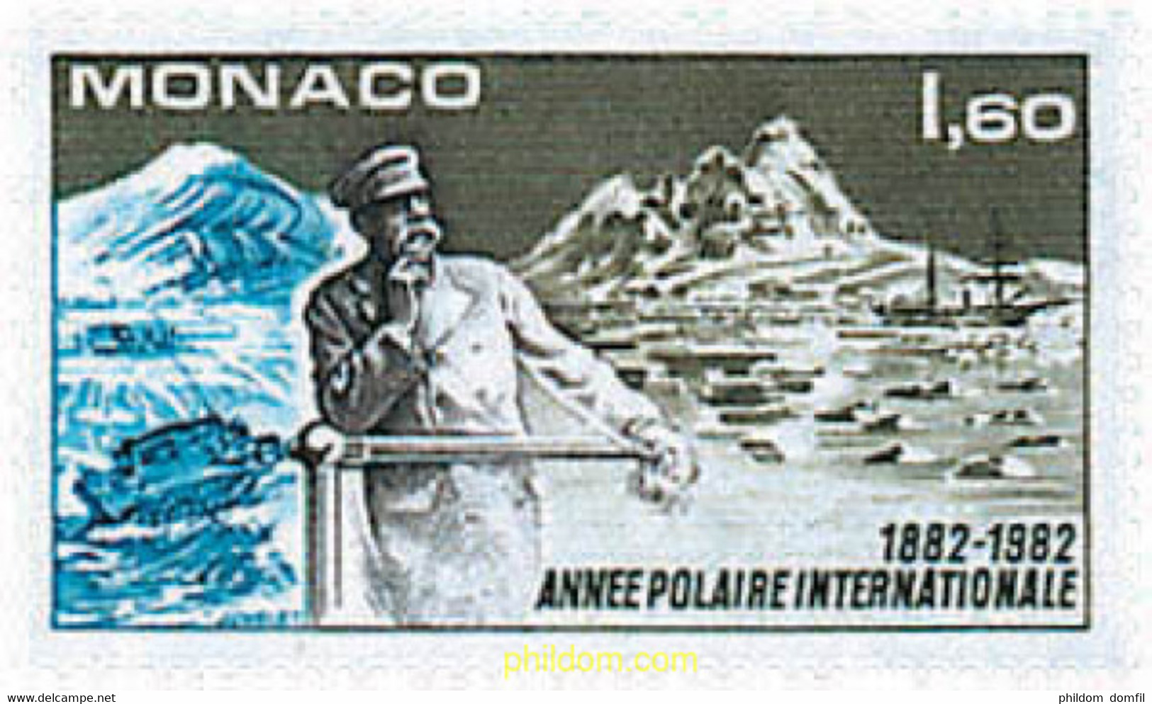 44373 MNH MONACO 1982 CENTENARIO DEL PRIMER AÑO POLAR INTERNACIONAL - Autres & Non Classés