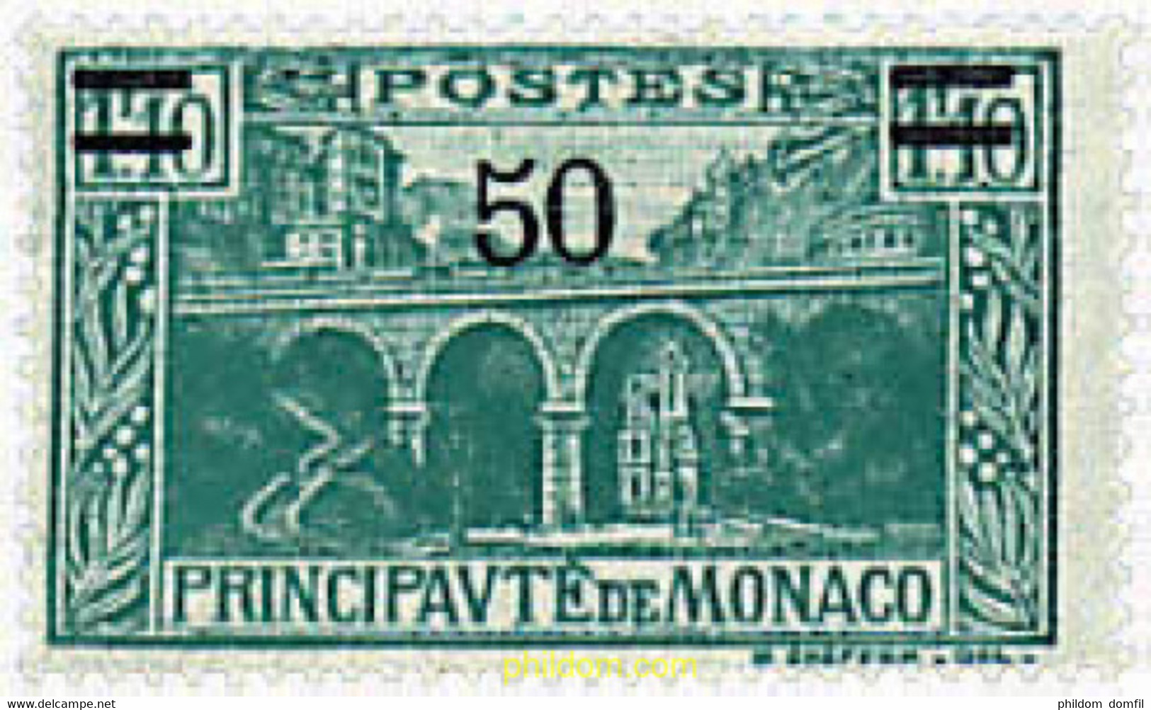 82880 HINGED MONACO 1931 VISTAS DEL PRINCIPADO - Otros & Sin Clasificación