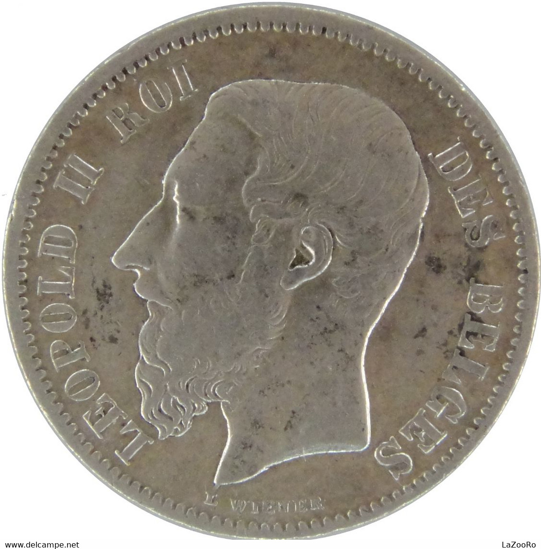 LaZooRo: Belgium 50 Centimes 1886 XF - Silver - 50 Cent
