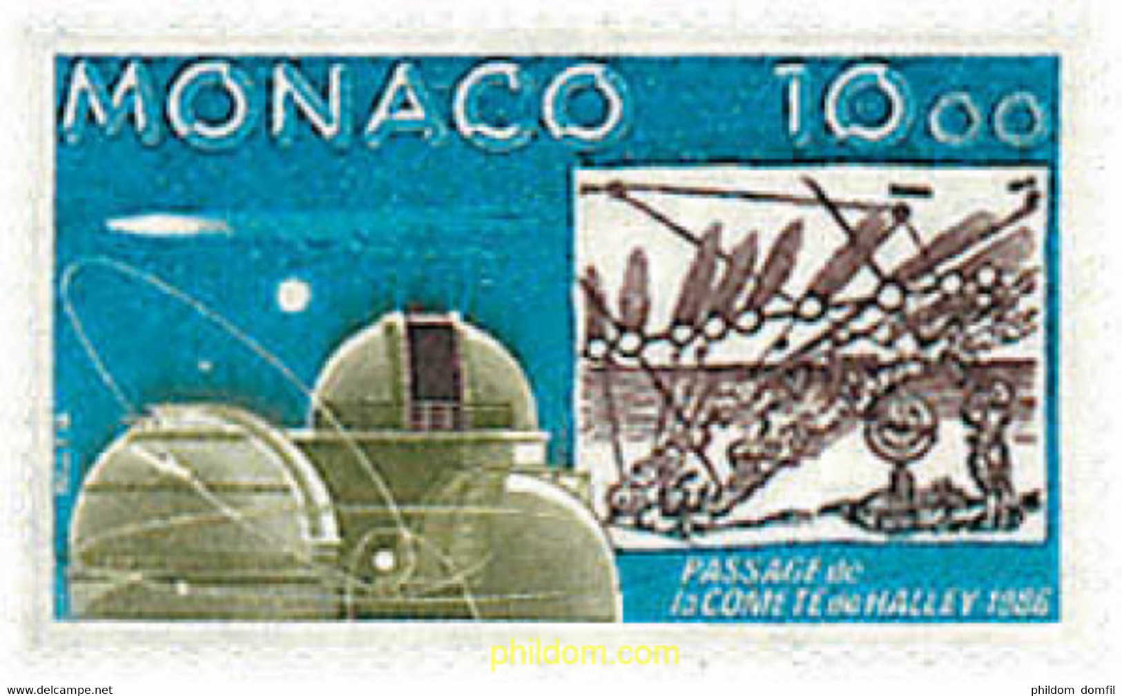 32468 MNH MONACO 1986 PASO DEL COMETA HALLEY - Otros & Sin Clasificación