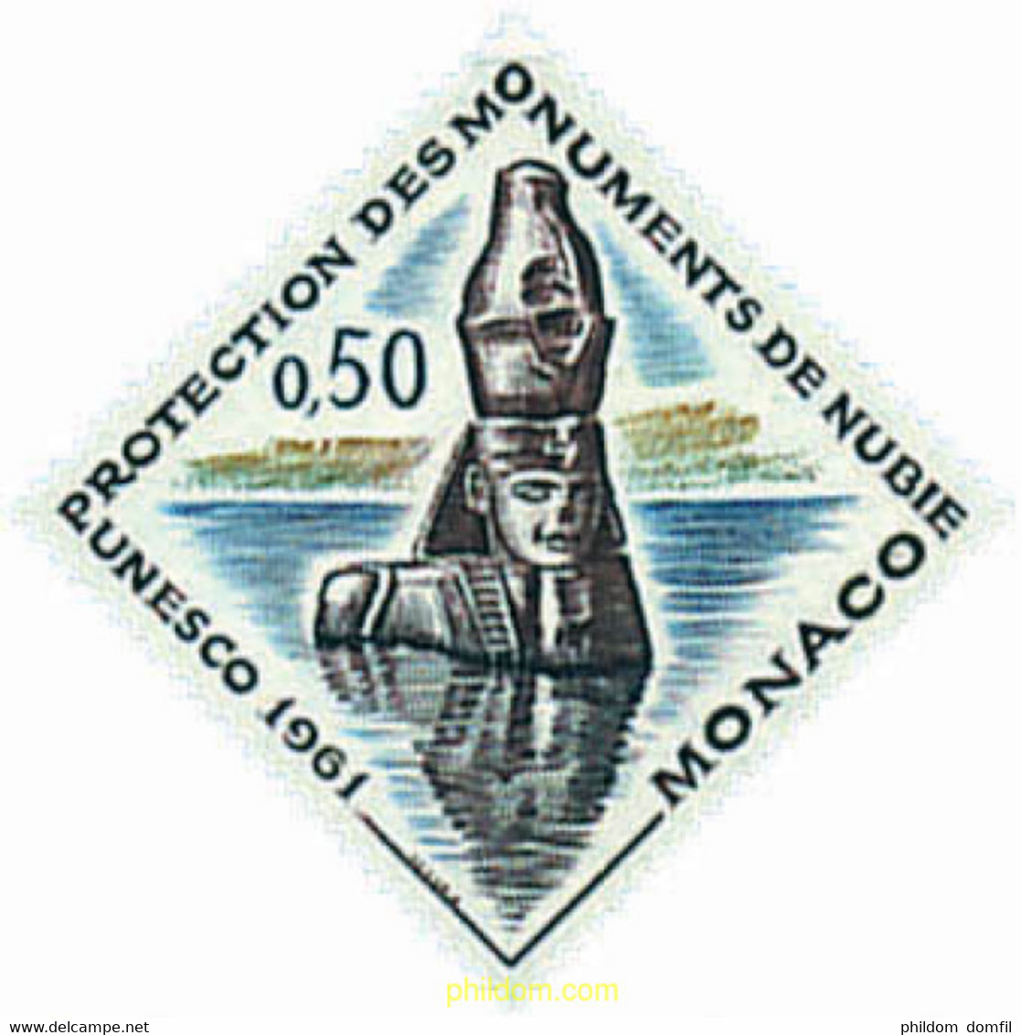 32508 MNH MONACO 1961 UNESCO. PROTECCION DE LOS MONUMENTOS DEL NUBIA - Otros & Sin Clasificación