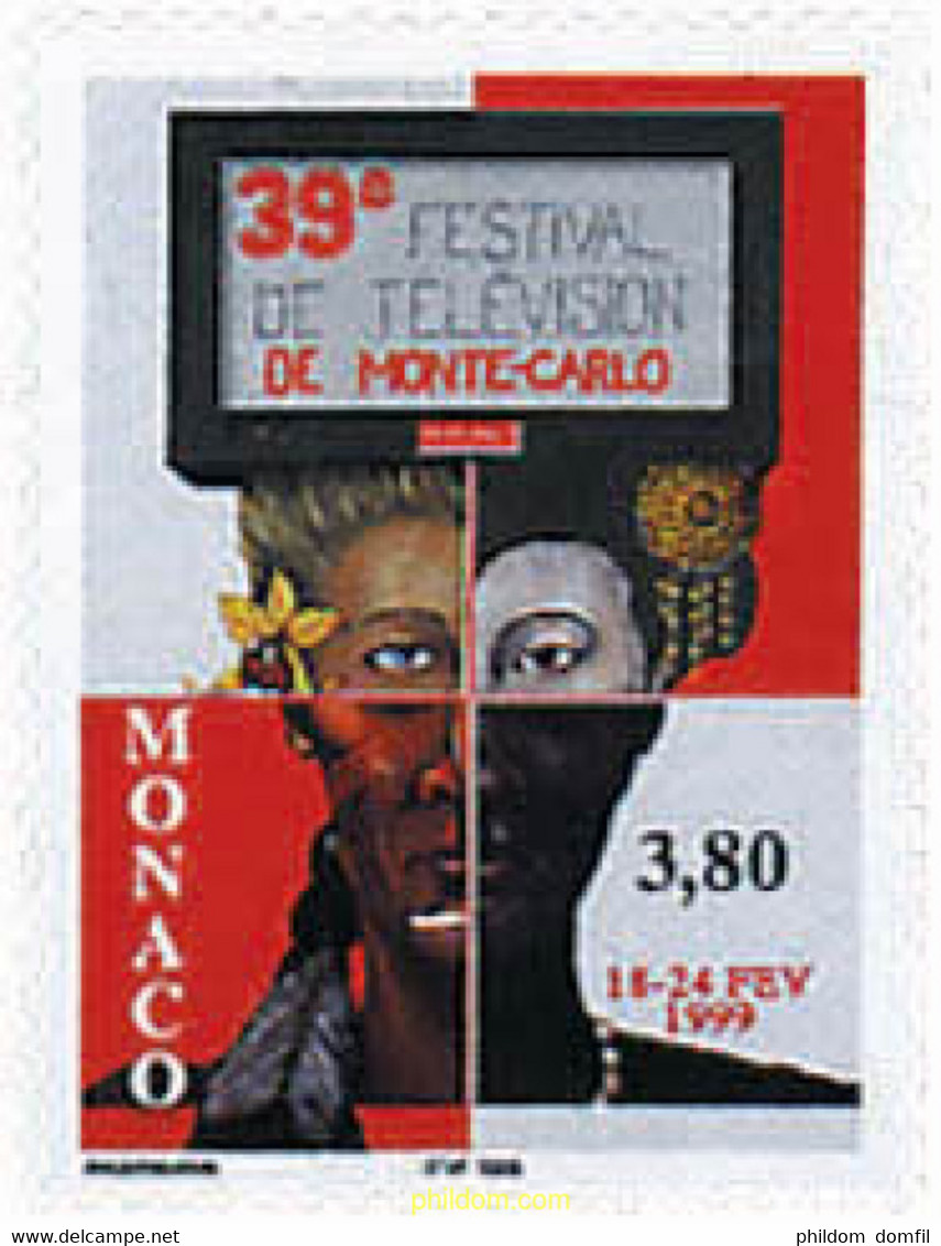 46422 MNH MONACO 1999 39 FESTIVAL DE TELEVISION DE MONTECARLO - Andere & Zonder Classificatie