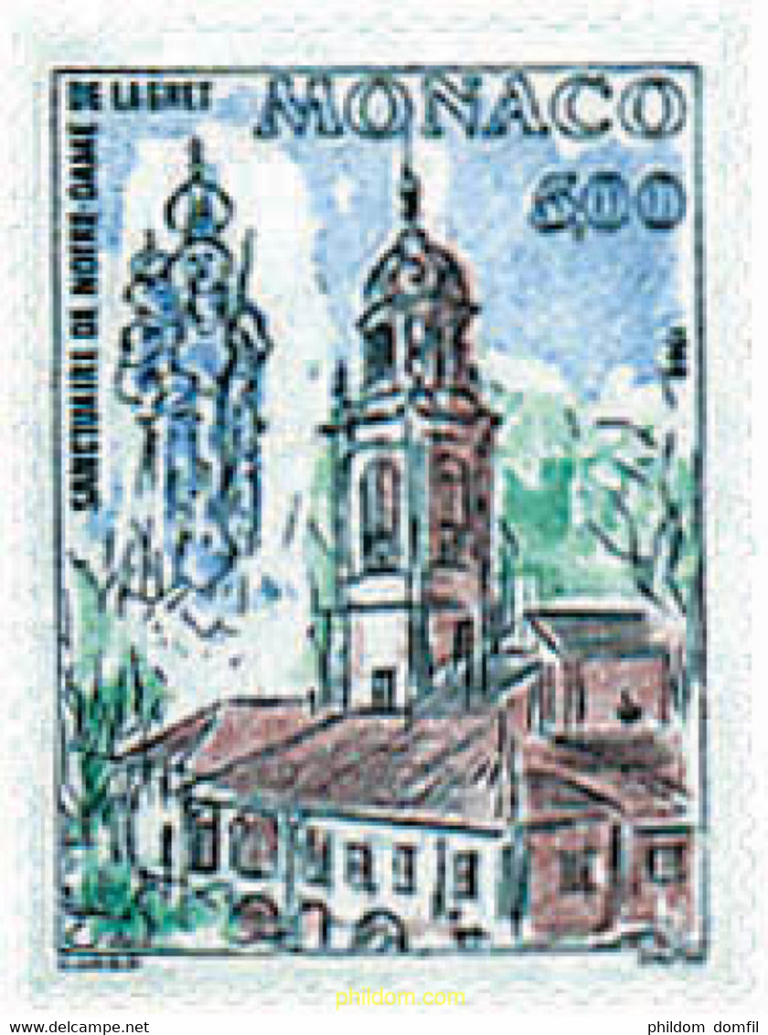 32475 MNH MONACO 1988 SANTUARIO DE NUESTRA SEÑORA DE LAGHET - Otros & Sin Clasificación