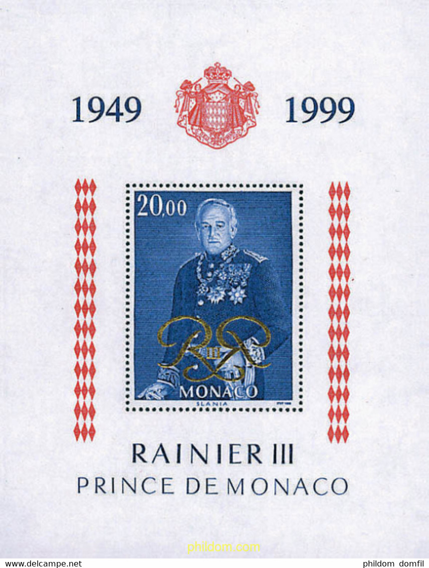 46428 MNH MONACO 1999 50 ANIVERSARIO DEL REINADO DEL PRINCIPE RAINIERO III - Otros & Sin Clasificación