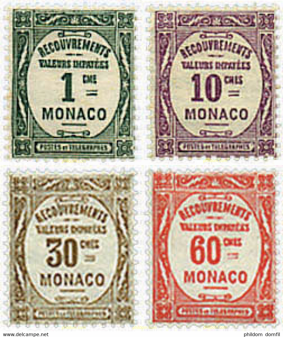 345143 HINGED MONACO 1925 CIFRAS - Altri & Non Classificati