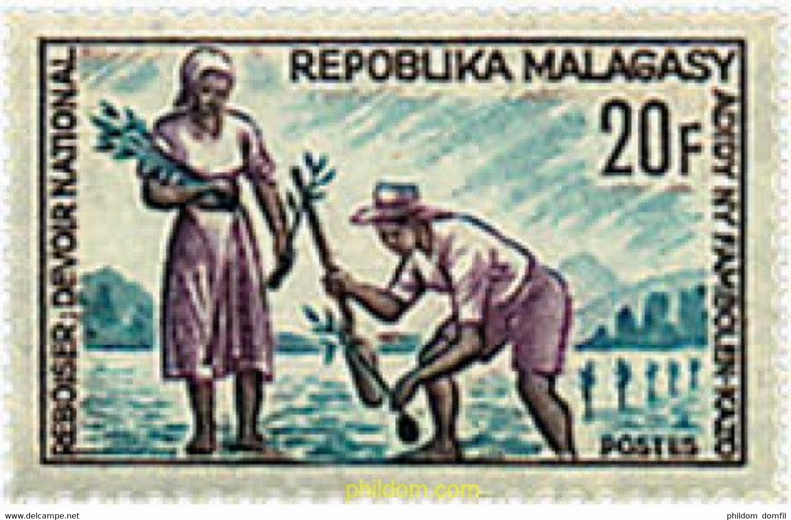 218923 MNH MADAGASCAR 1966 REFORESTACION - Agriculture