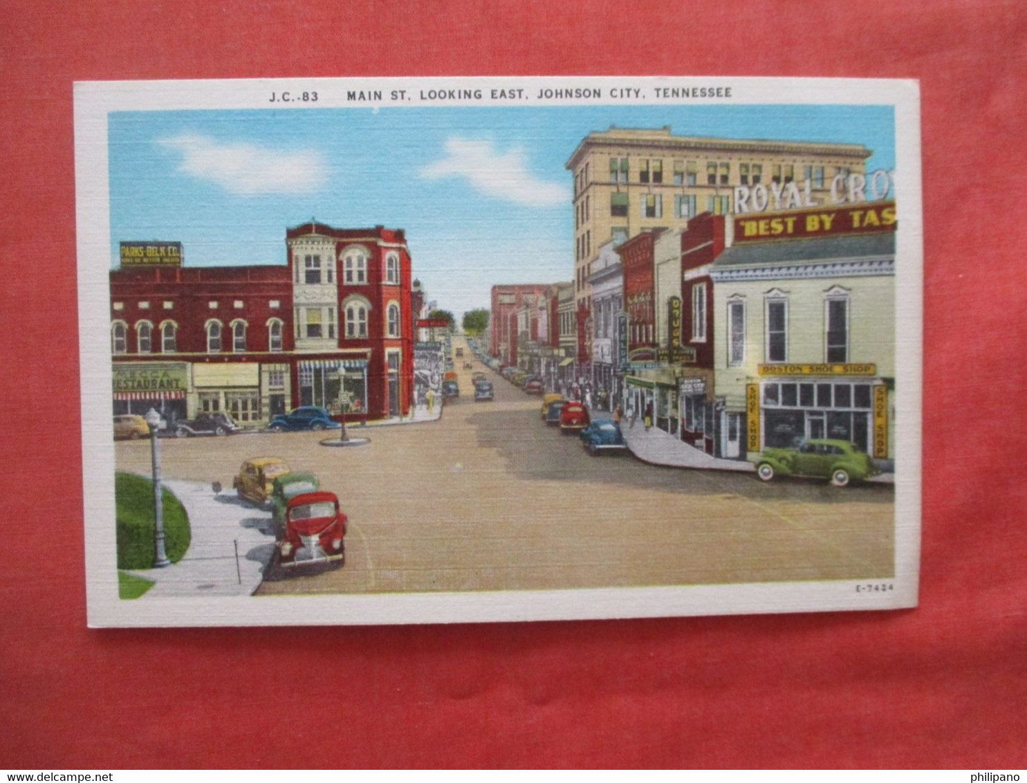 Main Street. Johnson City  Tennessee > Johnson City     Ref 5956 - Johnson City