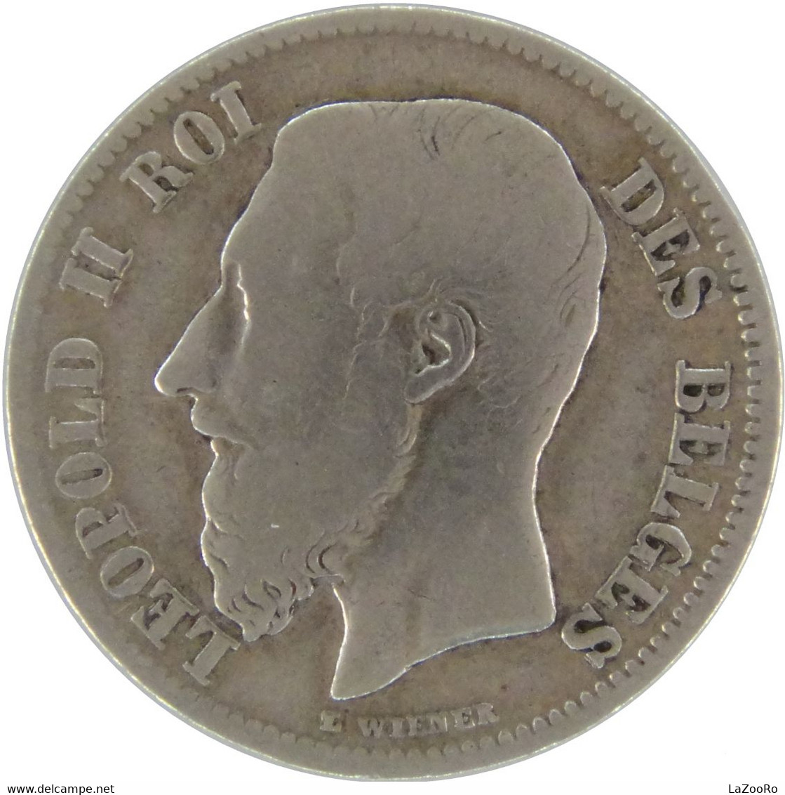 LaZooRo: Belgium 50 Centimes 1898 VF - Silver - 50 Cent