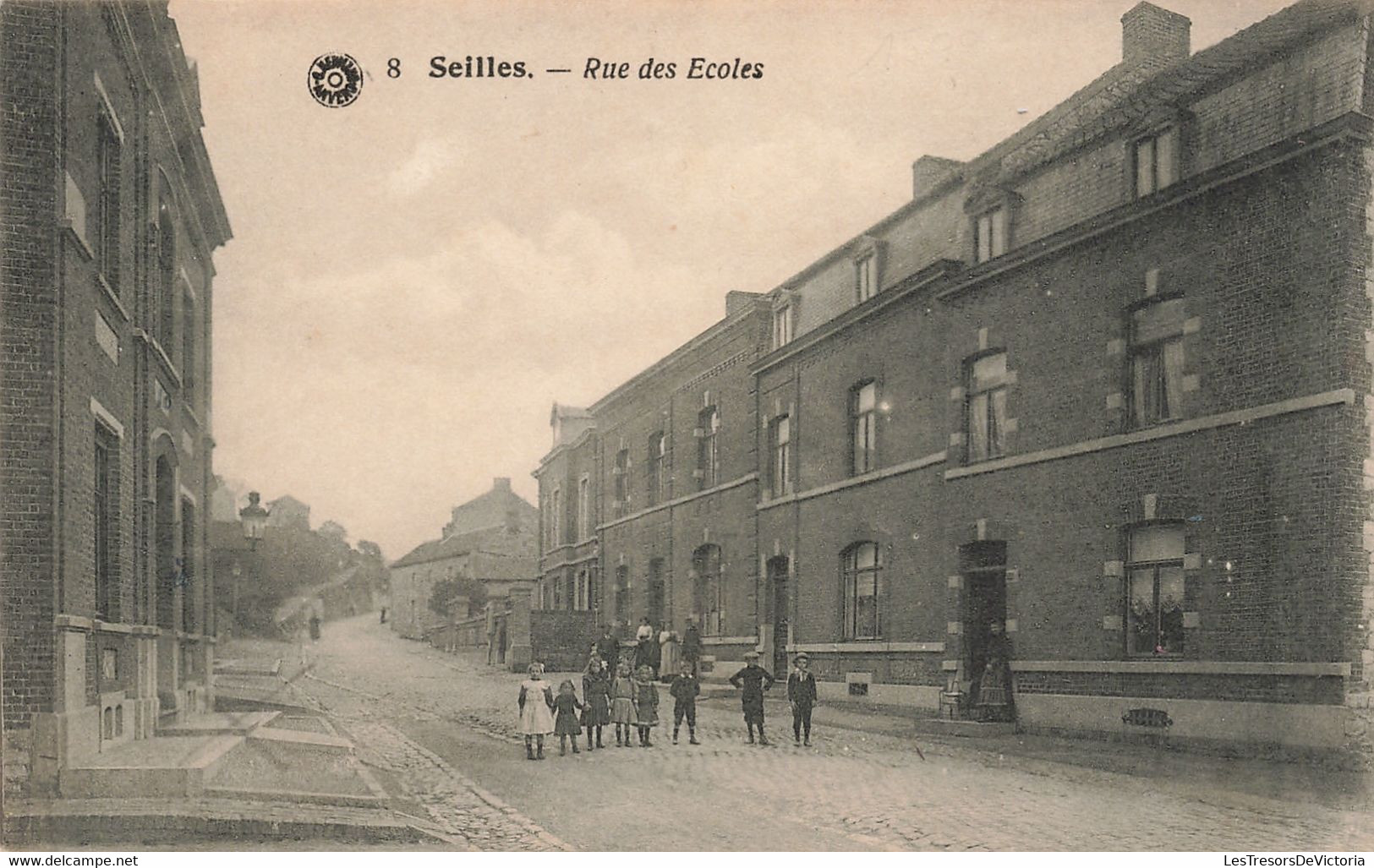 Belgique - Seilles - Rue Des écoles - Animé - Enfant  - Carte Postale Ancienne - Andenne