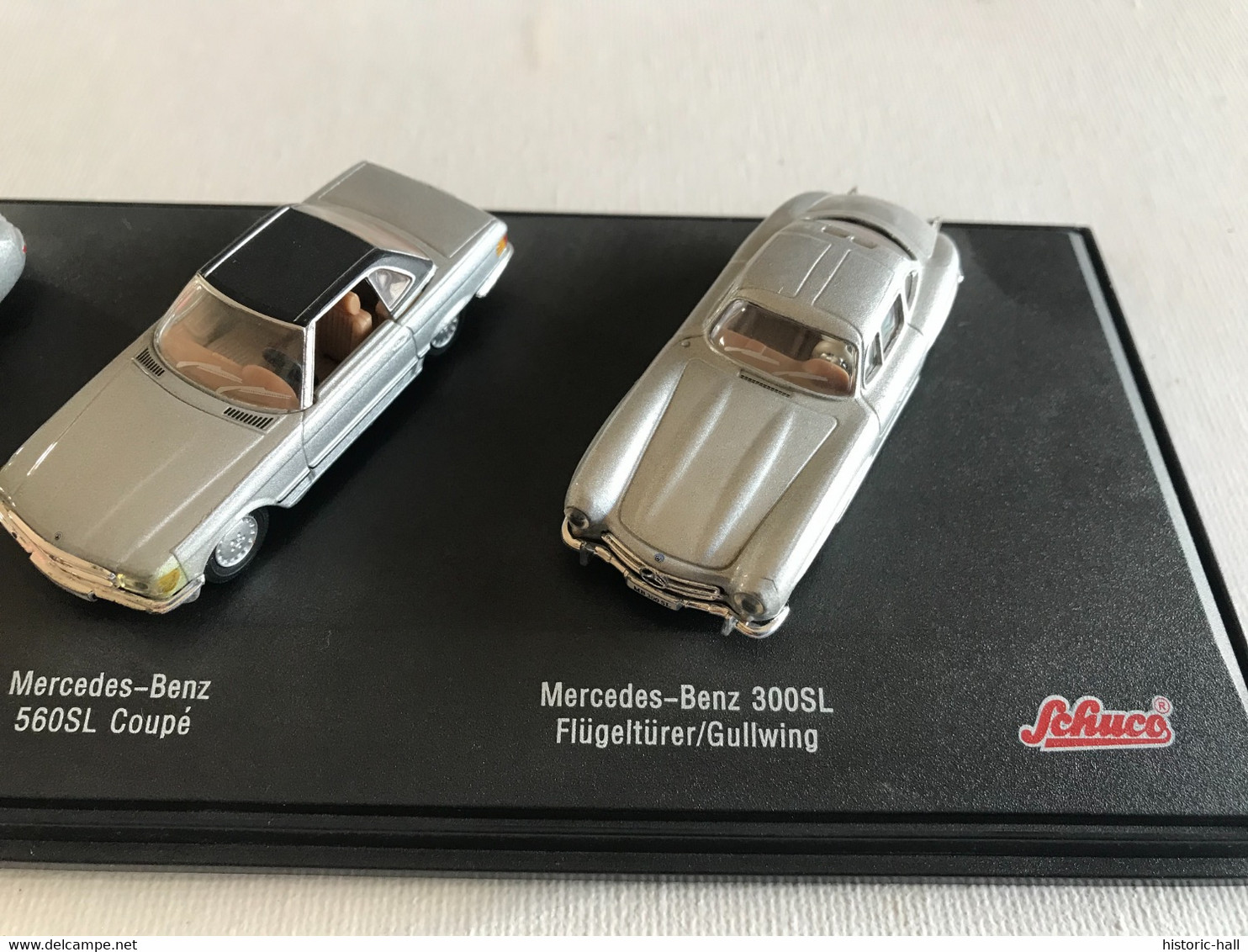 Coffret SCHUCO - MERCEDES BENZ - 280SL Cabrio - 300SL Carrera Panamericana - 560SL Coupé - 300SL Flugelturer - Echelle 1:72