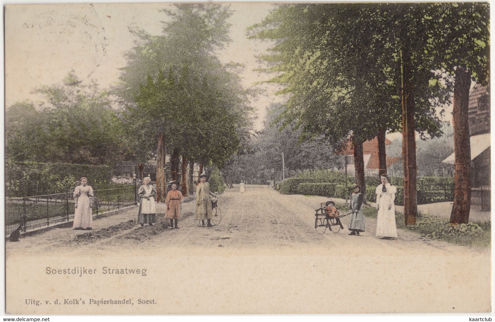 Soestdijker Straatweg - (Utrecht, Nederland/Holland) - Uitg.: V.d. Kolk's Papierhandel, Soest -- +/- 1910 - Soestdijk