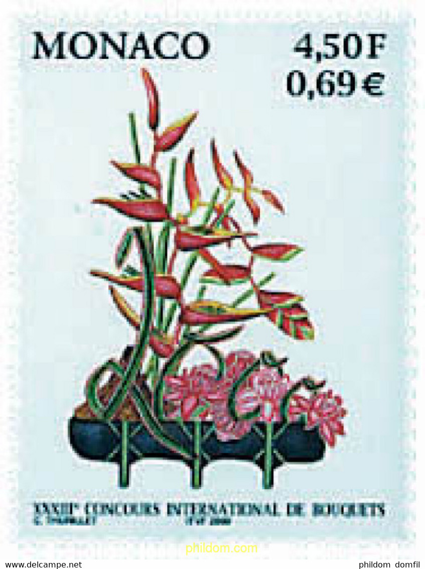 97058 MNH MONACO 1999 33 CONCURSO INTERNACIONAL DE RAMOS DE FLORES - Altri & Non Classificati