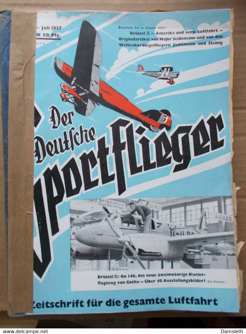 Deutschland 1933-45; "Der Deutsche Sportflieger" X14; Luftwaffe, Military, 1937-38 Aviation, Spanish Civil War, Etc - 5. Wereldoorlogen
