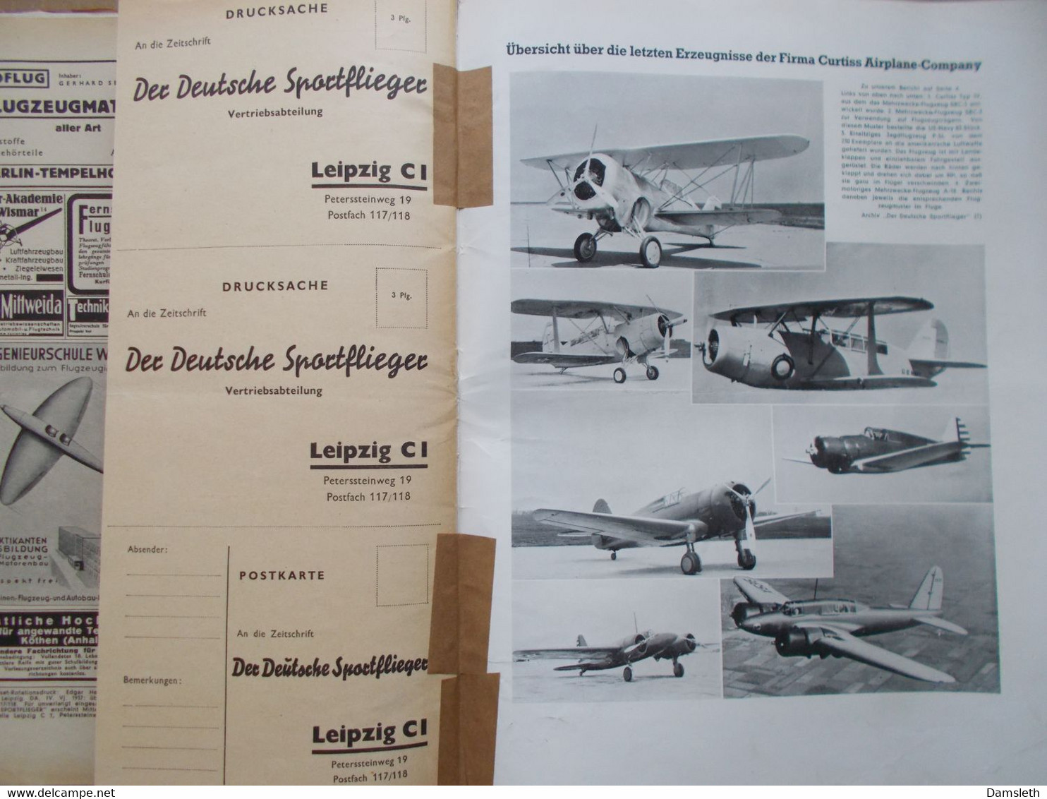 Deutschland 1933-45; "Der Deutsche Sportflieger" x14; Luftwaffe, military, 1937-38 aviation, Spanish Civil War, etc