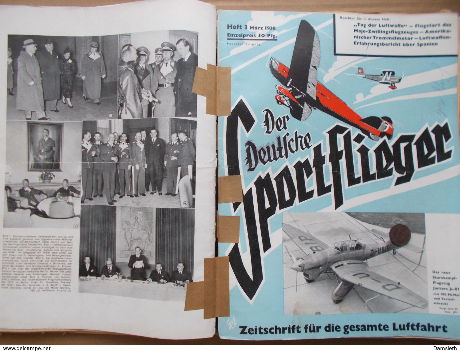 Deutschland 1933-45; "Der Deutsche Sportflieger" x14; Luftwaffe, military, 1937-38 aviation, Spanish Civil War, etc