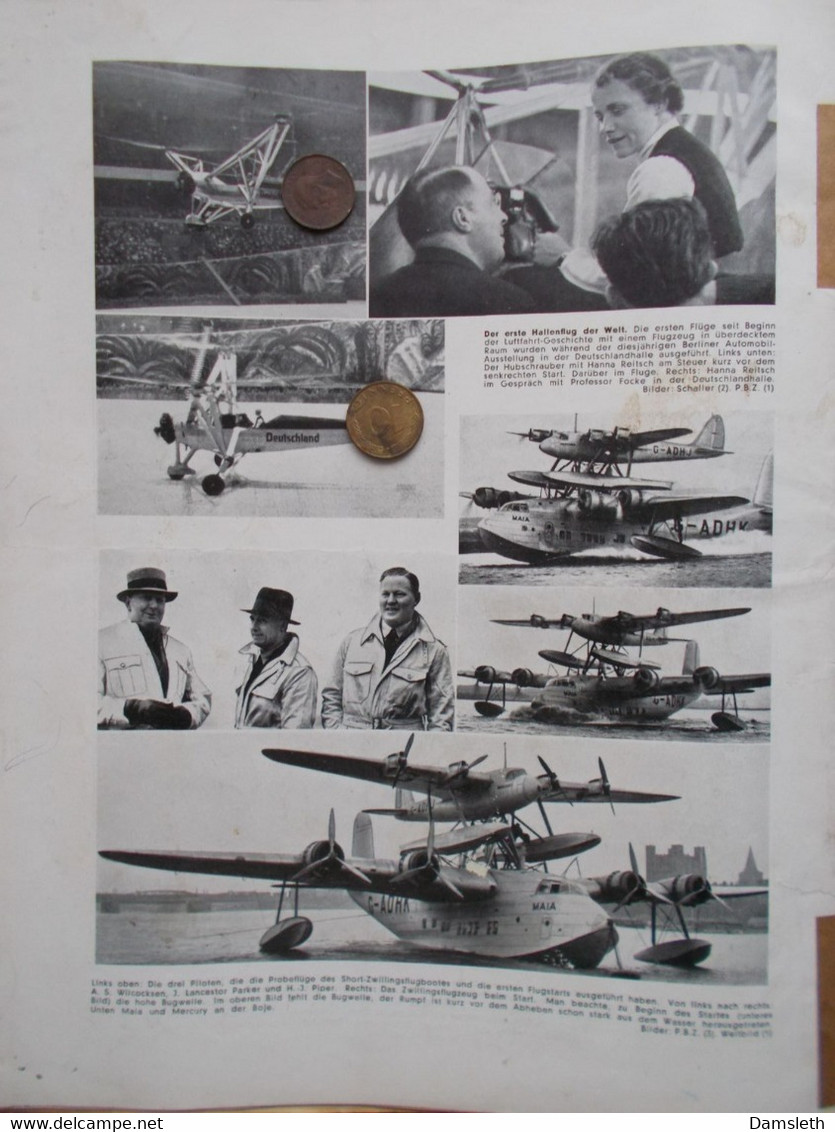 Deutschland 1933-45; "Der Deutsche Sportflieger" x14; Luftwaffe, military, 1937-38 aviation, Spanish Civil War, etc
