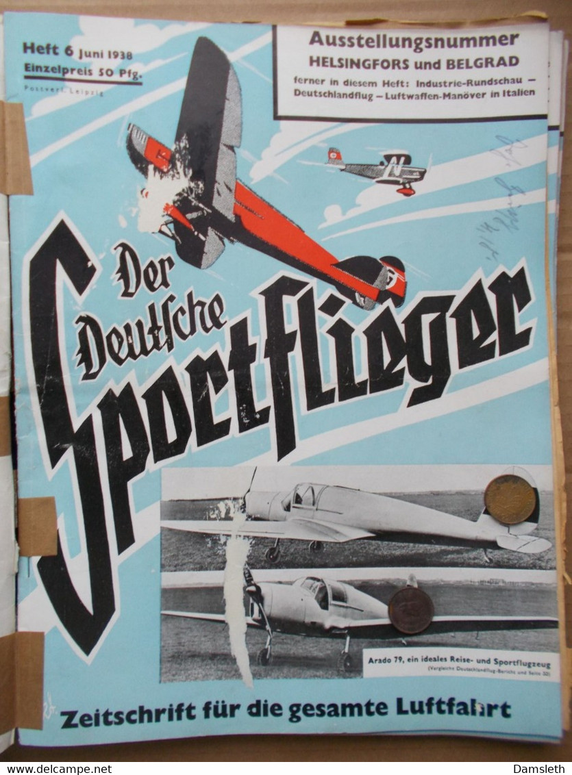 Deutschland 1933-45; "Der Deutsche Sportflieger" x14; Luftwaffe, military, 1937-38 aviation, Spanish Civil War, etc