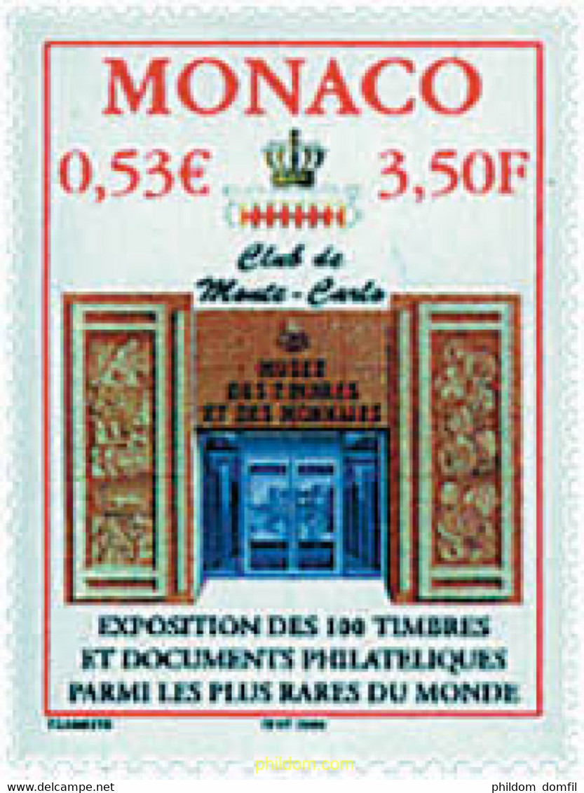 62000 MNH MONACO 2000 CLUB DE MONTECARLO - Andere & Zonder Classificatie