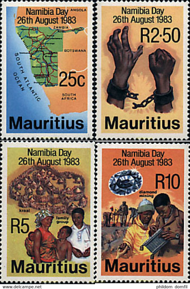 55941 MNH MAURICIO 1983 DIA DE NAMIBIA - Minéraux