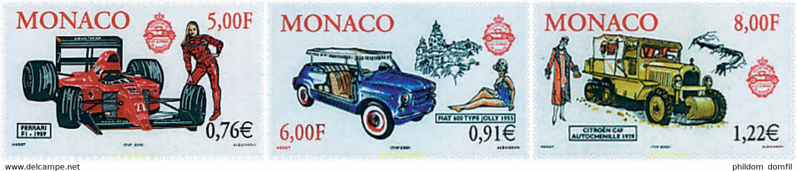 61472 MNH MONACO 2000 AUTOMOVILES Y MODA - Sonstige & Ohne Zuordnung