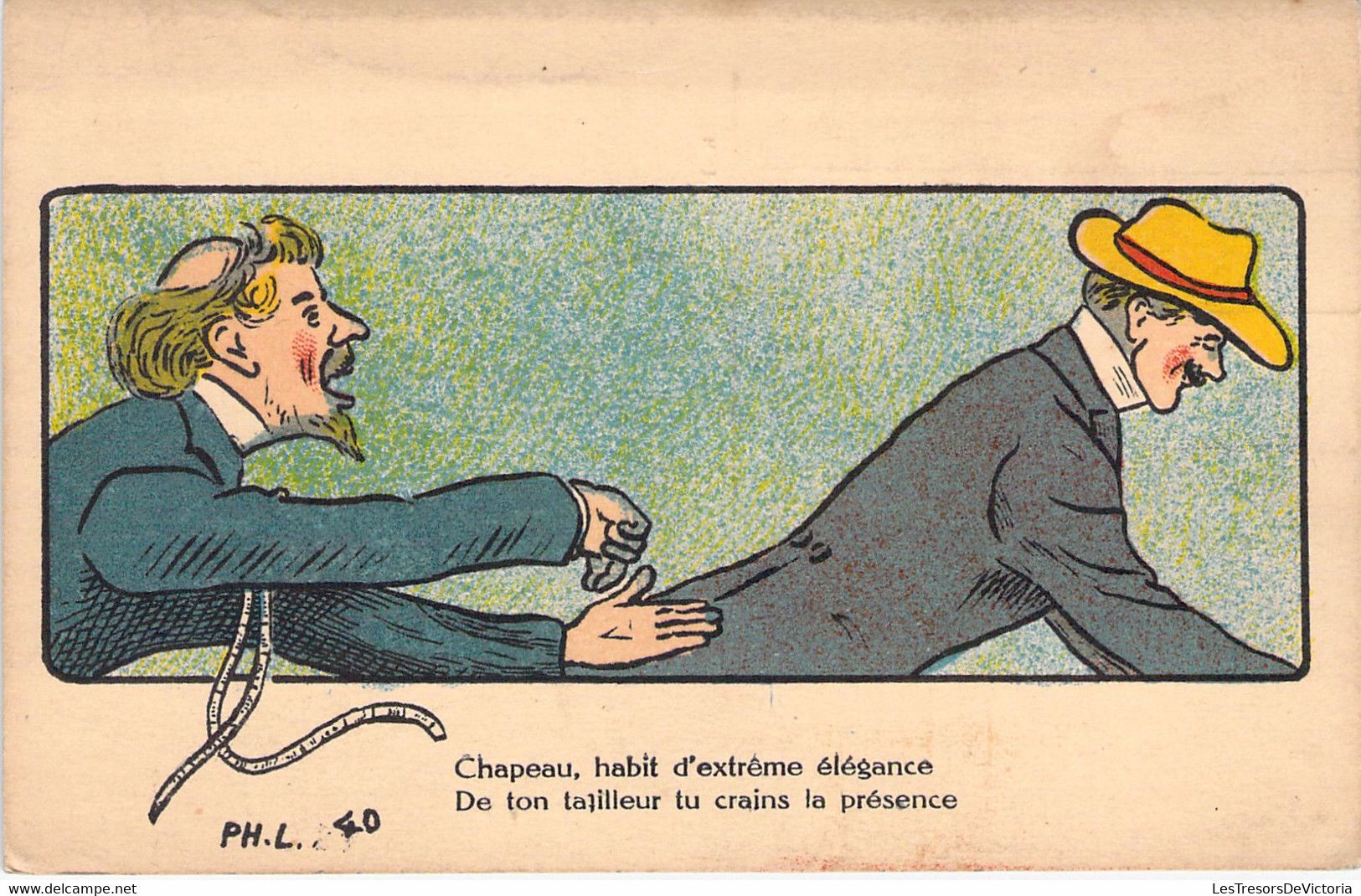 Illustrateurs Non Signés - Non Classés - Chapeau, Habit D'extrême élégance De Ton Tailleur...- Cartes Postales Anciennes - Sin Clasificación