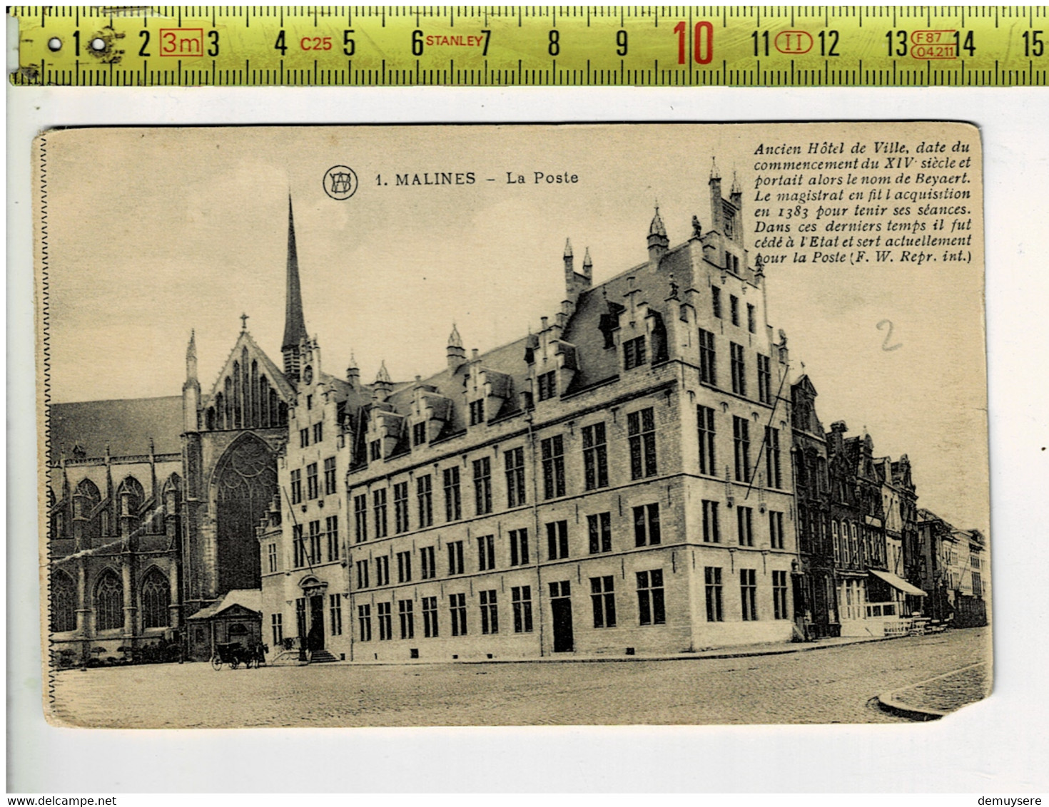 65720 - MECHELEN - MALINES ANCIEN HOTEL DE VILLE DATE DU COMMENCEMENT DU XIV SIECLE - Edegem