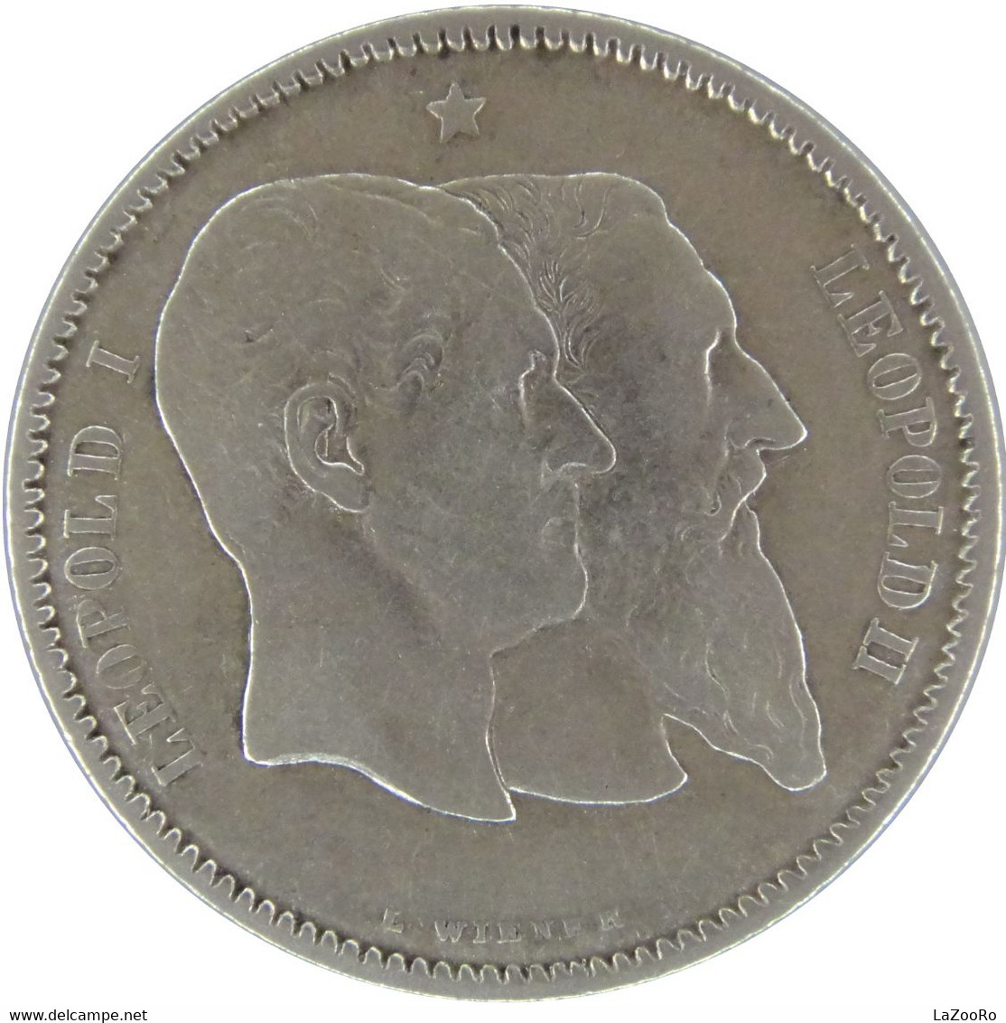 LaZooRo: Belgium 1 Franc 1880 XF - Silver - 1 Frank
