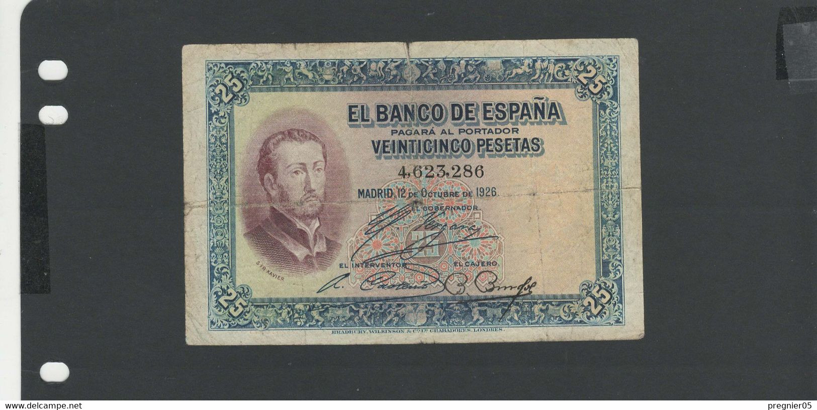 ESPAGNE - Billet 25 Pesetas 1926 TB/F Pick-071 - 1-2-5-25 Pesetas