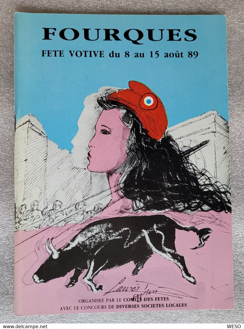 (30) Fourques - Comité Des Fêtes - Fête Votive - Août 1989 - Programmes