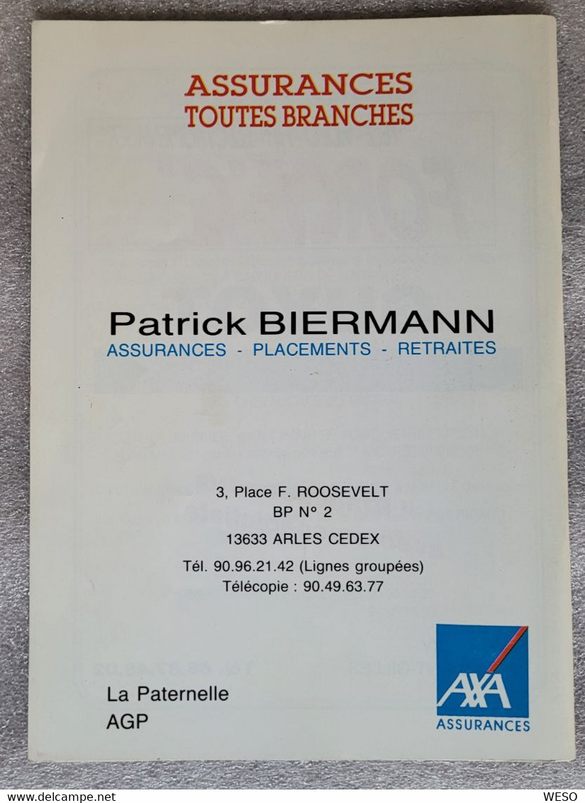 (30) Fourques - Comité Des Fêtes - Fête Votive - Août 1989 - Programmes