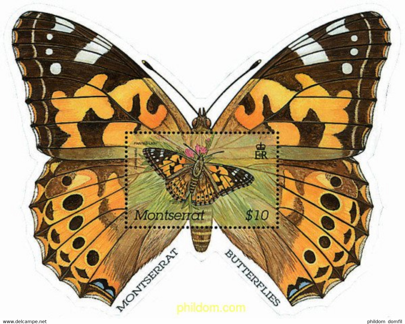 77570 MNH MONTSERRAT 2001 MARIPOSAS DEL CARIBE - Araignées