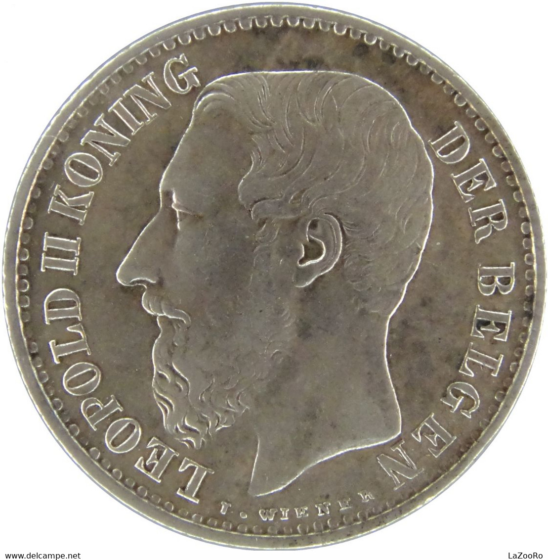 LaZooRo: Belgium 1 Franc 1887 XF - Silver - 1 Frank