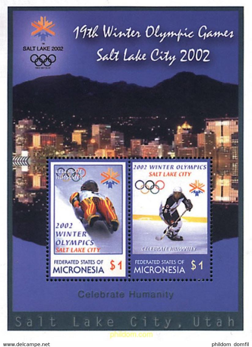 91665 MNH MICRONESIA 2002 19 JUEGOS OLIMPICOS INVIERNO. SALT LAKE CITY 2002 - Winter 2002: Salt Lake City