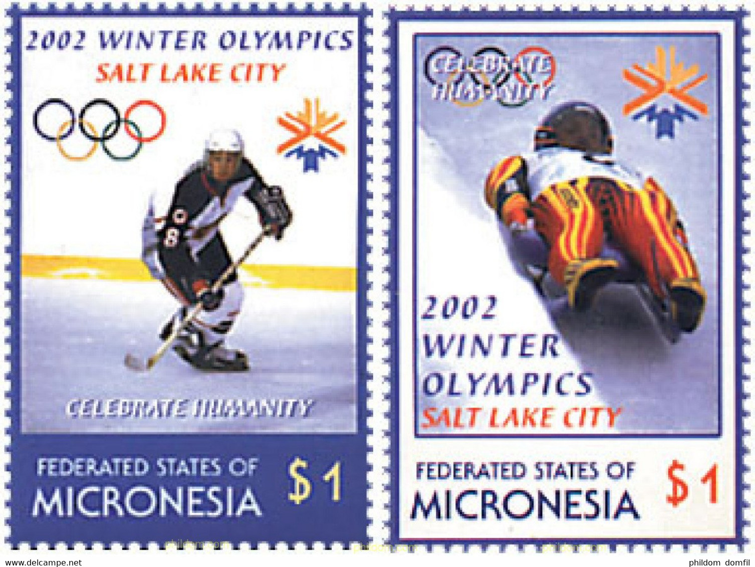 91663 MNH MICRONESIA 2002 19 JUEGOS OLIMPICOS INVIERNO. SALT LAKE CITY 2002 - Hiver 2002: Salt Lake City