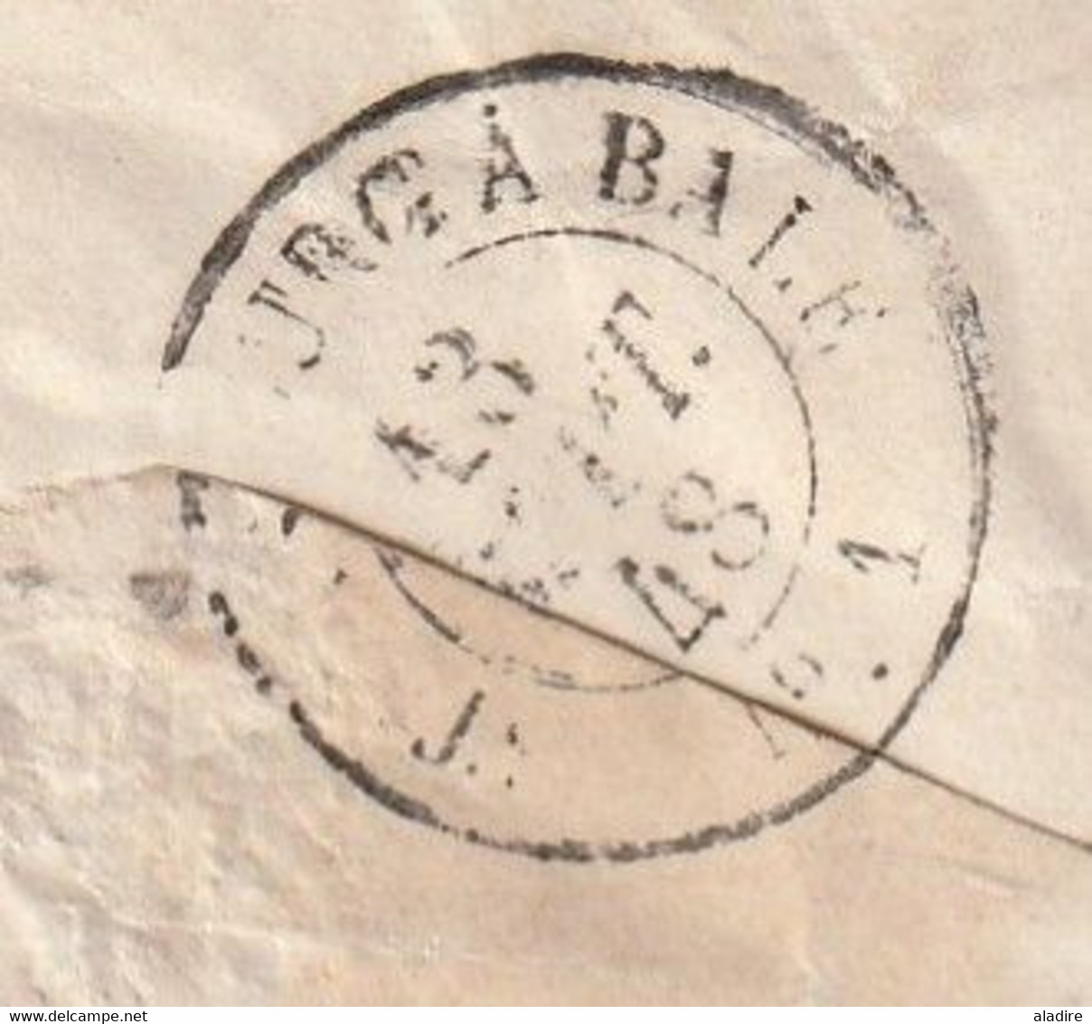 1848 - Enveloppe De Colmar - Petit Cachet à Date - Vers Sélestat Via Strasbourg à Bâle - Cad Arrivée - Taxe  2 - 1801-1848: Precursori XIX