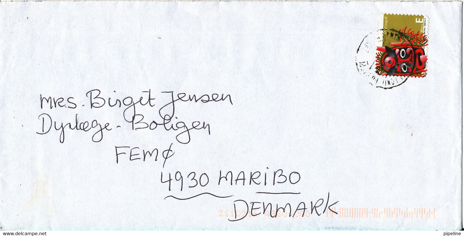 Portugal Cover Sent To Denmark 5-3-2007 Single Franked - Lettres & Documents
