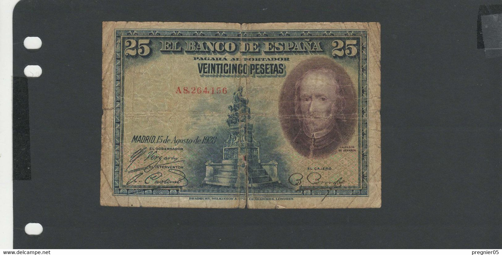 ESPAGNE - Billet 25 Pesetas 1928 B/VG Pick-074a - 1-2-5-25 Peseten