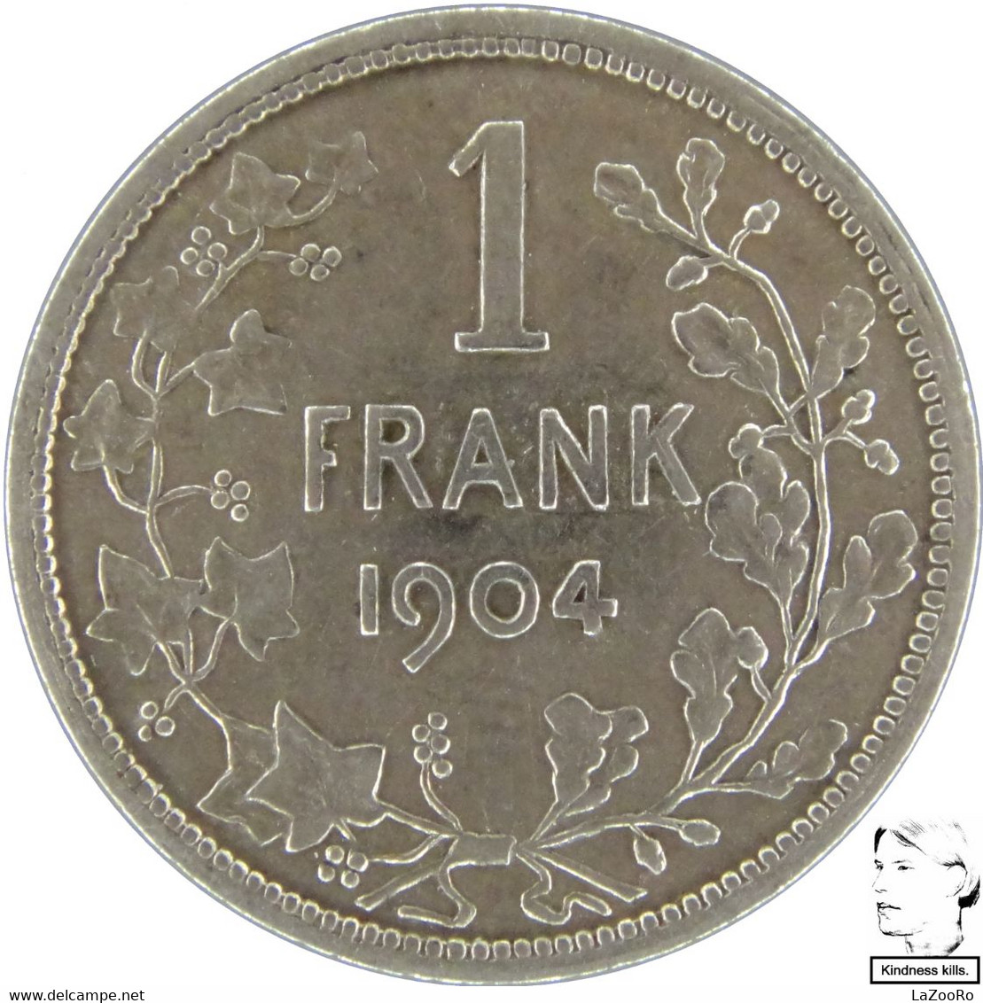 LaZooRo: Belgium 1 Franc 1904 XF - Silver - 1 Franc