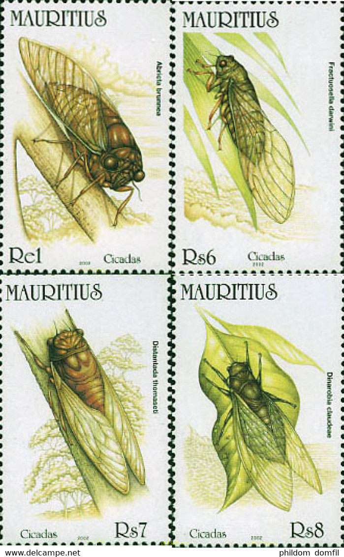 99628 MNH MAURICIO 2002 CIGALAS - Spiders