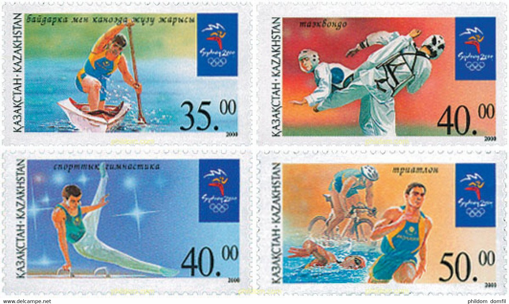 103678 MNH KAZAJSTAN 2000 27 JUEGOS OLIMPICOS VERANO SYDNEY 2000 - Sin Clasificación