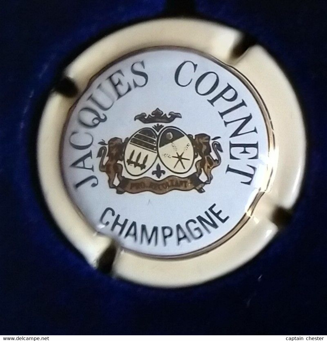 PLAQUE DE MUSELET DE CHAMPAGNE " JACQUES COPINET N° 1 CONTOUR CREME " - Mignon, Pierre