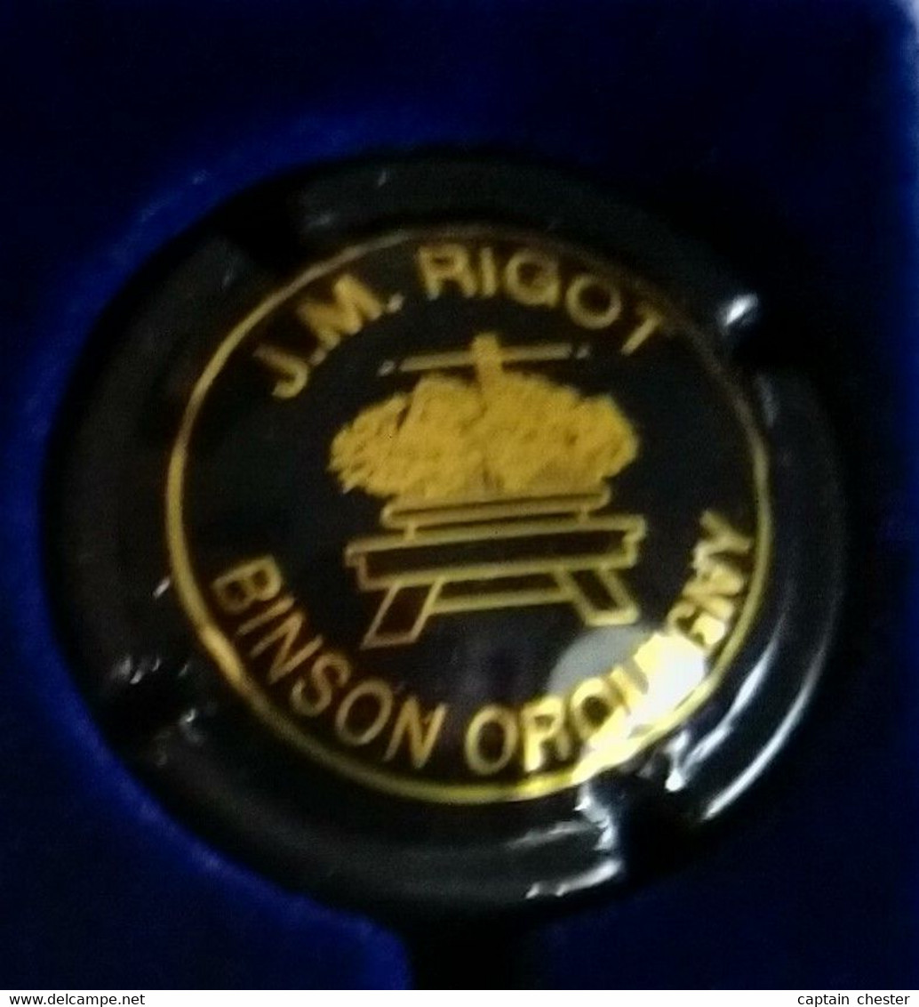 PLAQUE DE MUSELET DE CHAMPAGNE " BINSON ROQUIGNY N° 2b JM RIGOT " - Mignon, Pierre