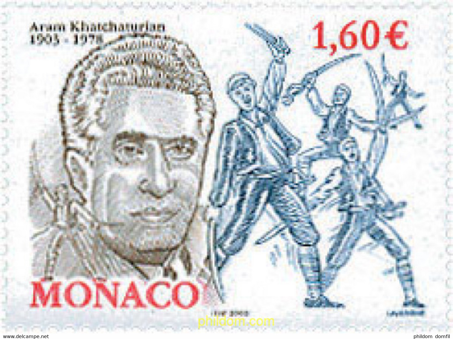 114703 MNH MONACO 2003 CENTENARIO DEL NACIMIENTO DE ARAM KHATCHATURIAN - Other & Unclassified