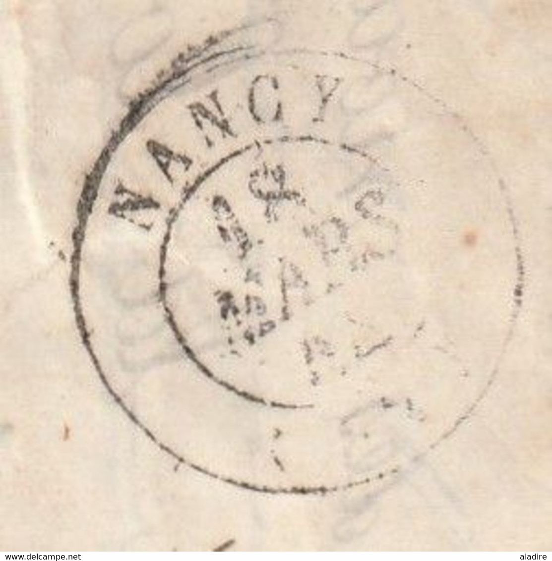 1844 - Lettre Pliée Avec Corresp Familiale De 3 P De Nancy Petit Cachet Vers Sélestat - Cad Arrivée - Taxe  3 - 1801-1848: Precursori XIX