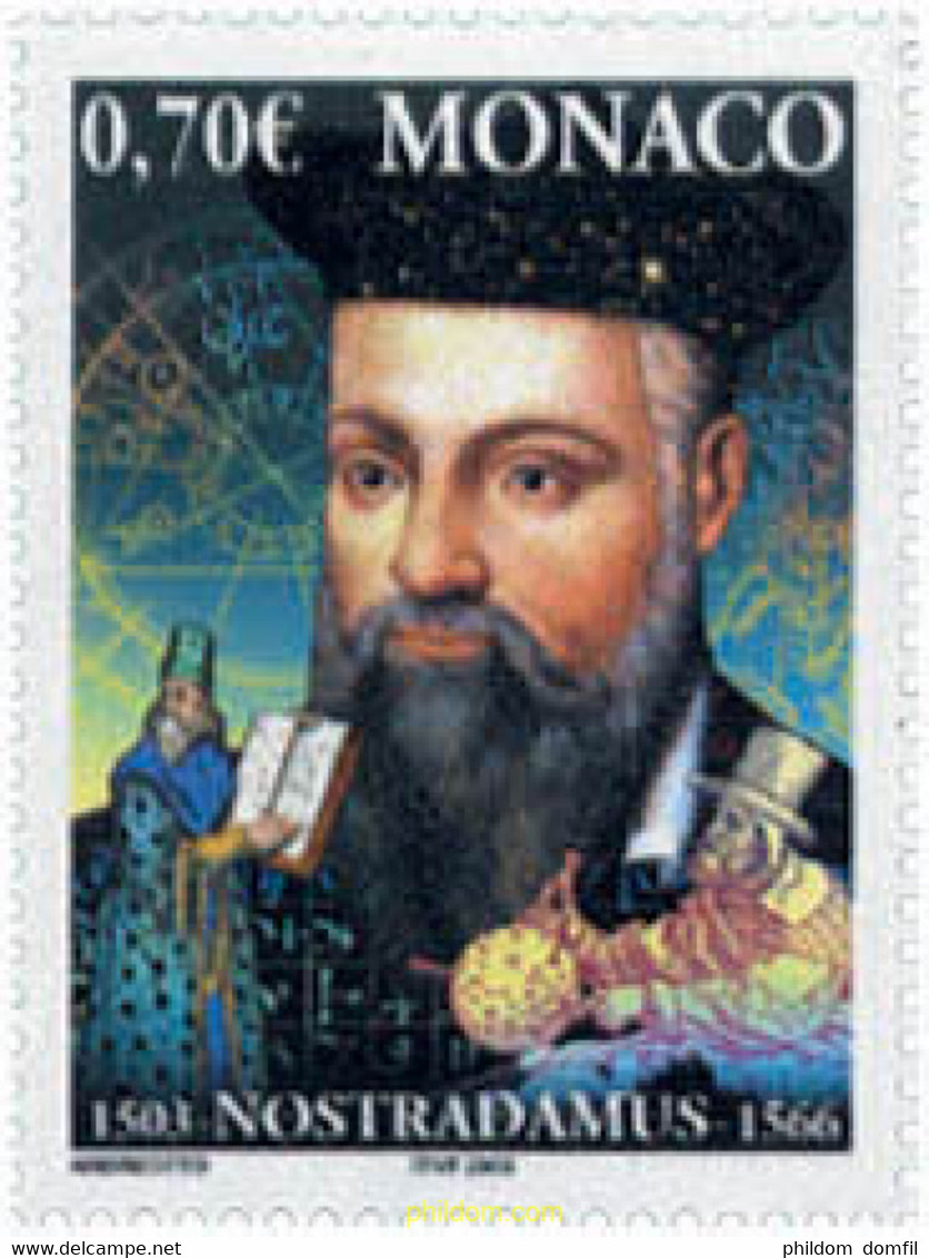 132140 MNH MONACO 2003 500 ANIVERSARIO DEL NACIMIENTO DE NOSTRADAMUS - Otros & Sin Clasificación