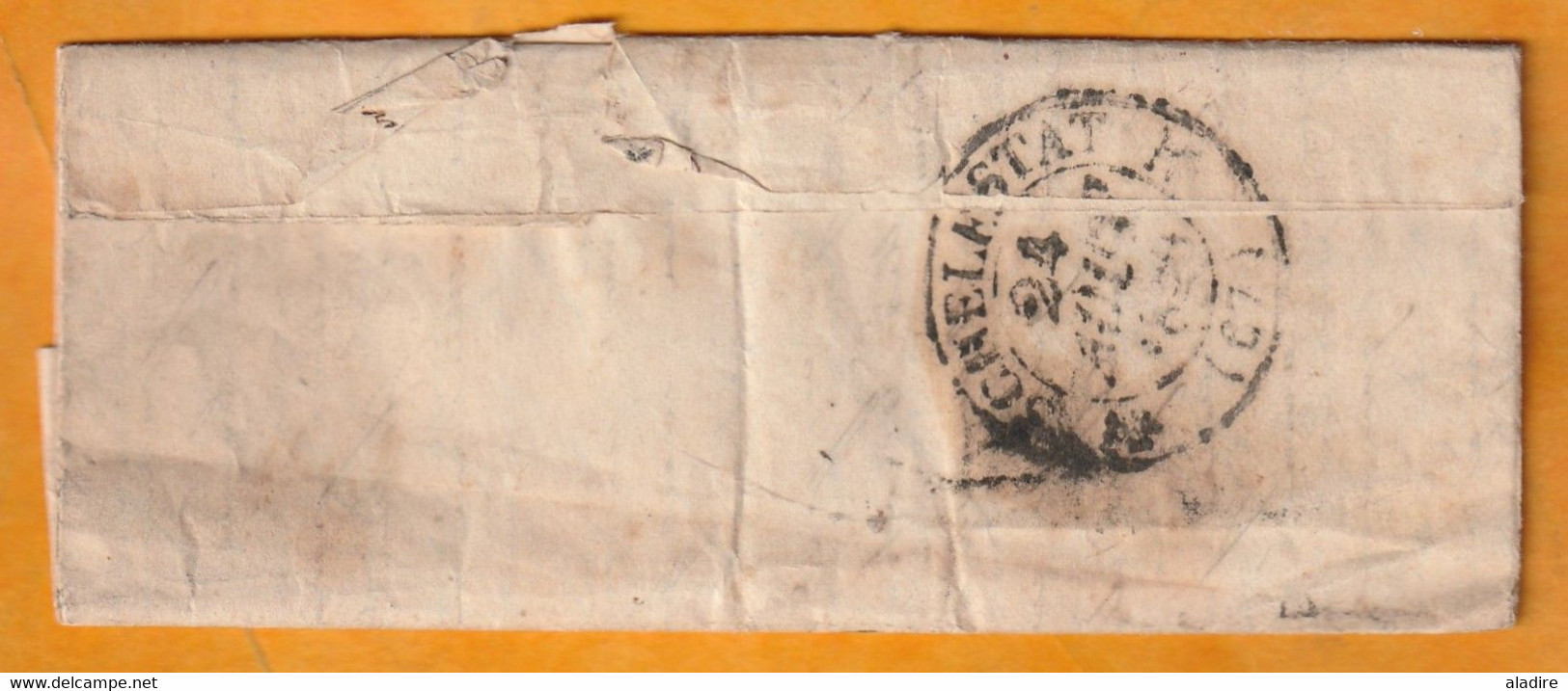 1840 - Lettre Pliée Avec Corresp Familiale De 3 P De Nancy Petit Cachet Vers Sélestat - Cad Arrivée - Taxe  4 - 1801-1848: Precursori XIX