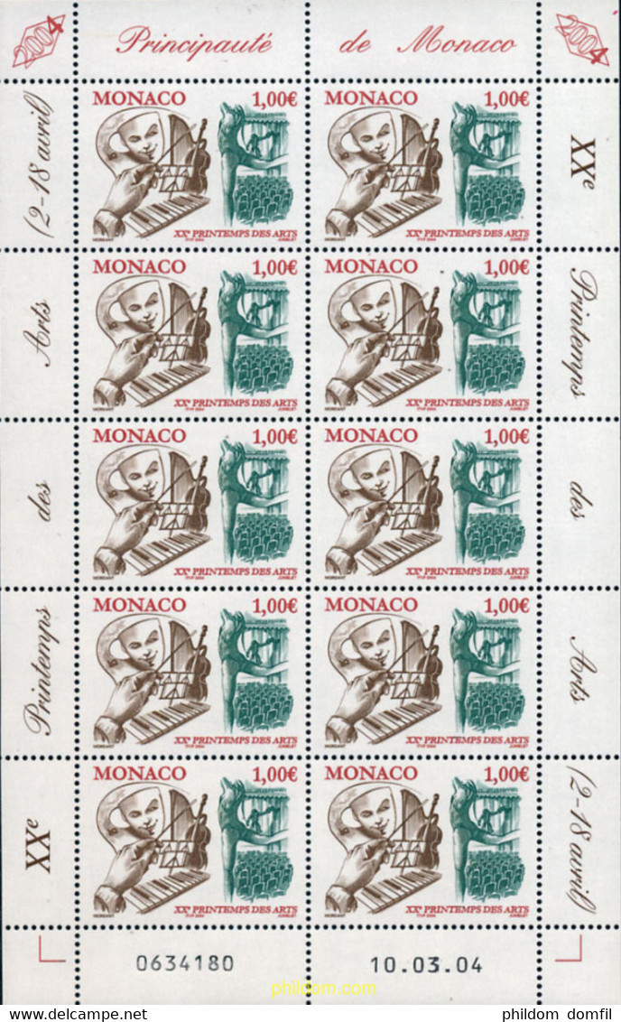 138784 MNH MONACO 2004 20 PRIMAVERA DE LAS ARTES - Other & Unclassified