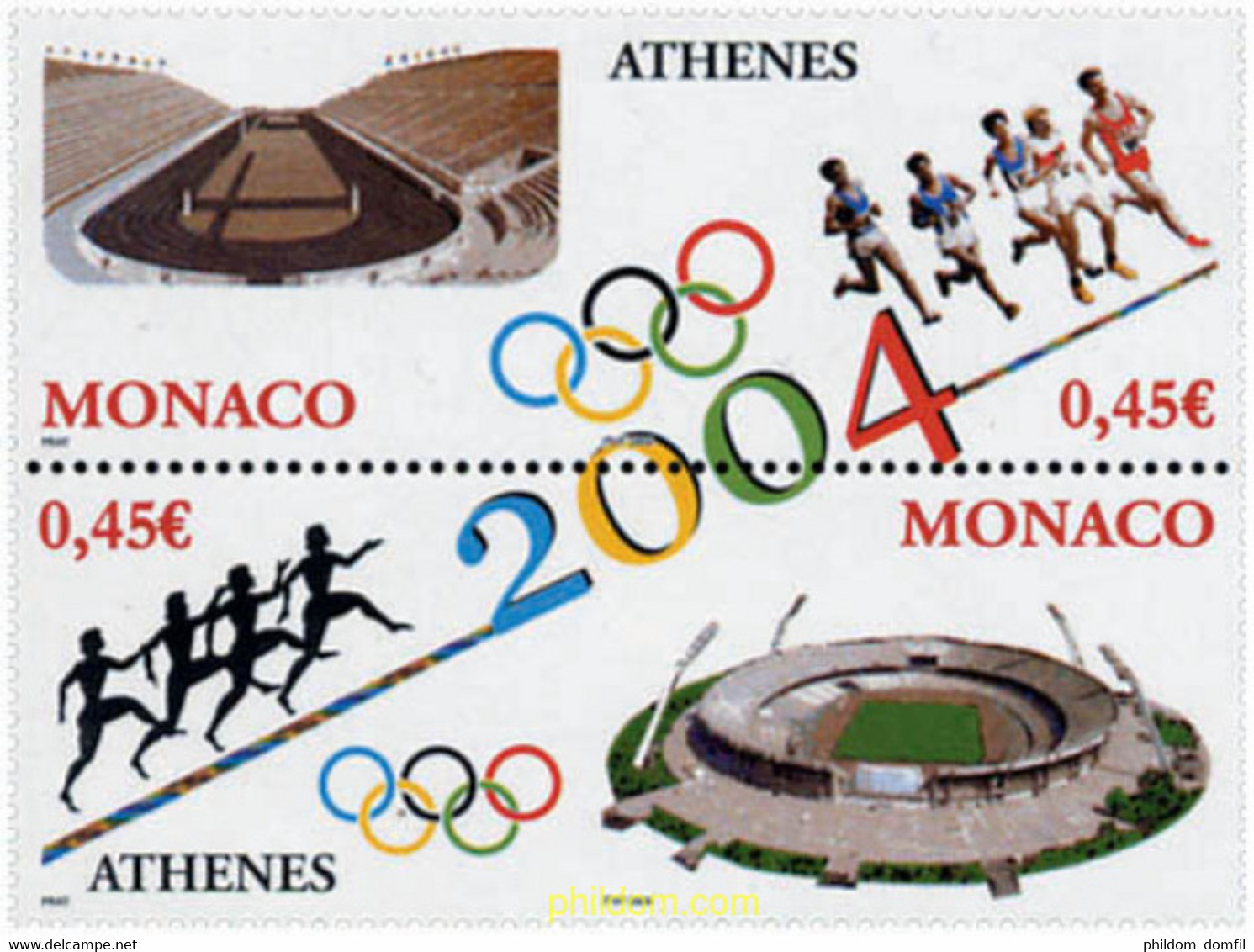 138803 MNH MONACO 2004 28 JUEGOS OLIMPICOS DE VERANO ATENAS 2004 - Autres & Non Classés